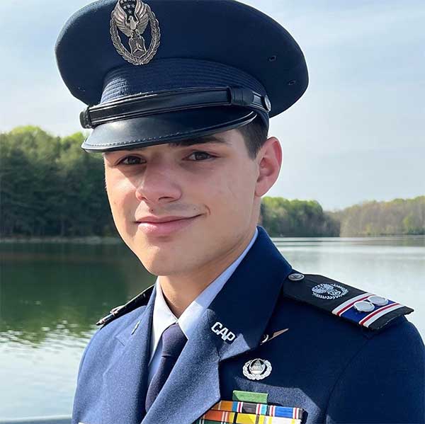 Dimitry Madsen in Air Force ROTC  Uniform