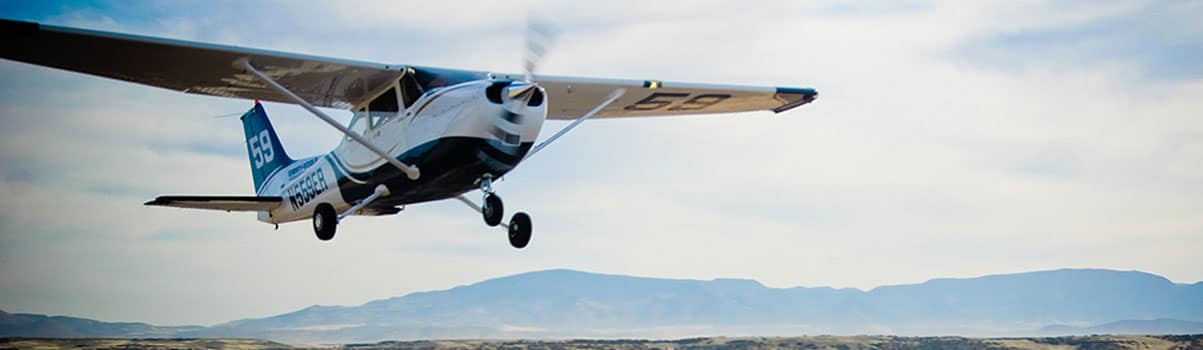 a plane in the sky