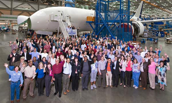 Boeing alumni group photo