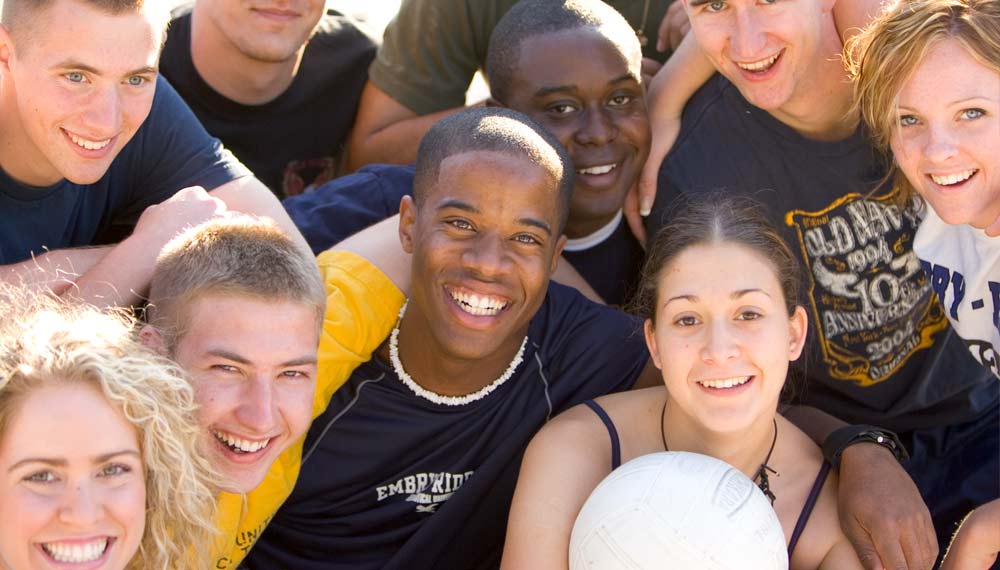 Embry-Riddle students pose for the camera.